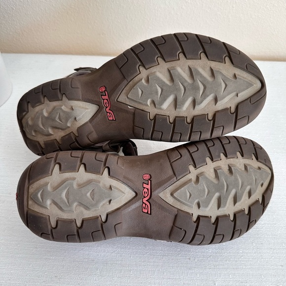 Teva Light Brown Adjustable Ankle Strap Sport Sandals Women’s 9 - Picture 7 of 14